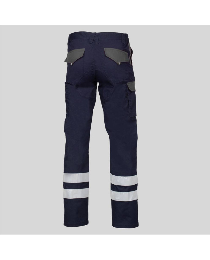 PANTALON UNISEX MULTIBOLSILLOS ELASTICO ARCE COMBI + 2 BANDAS REFLECT. GARYS