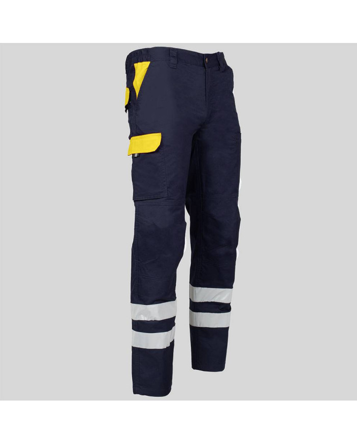 PANTALON UNISEX MULTIBOLSILLOS ELASTICO ARCE COMBI + 2 BANDAS REFLECT. GARYS