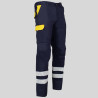 PANTALON UNISEX MULTIBOLSILLOS ELASTICO ARCE COMBI + 2 BANDAS REFLECT. GARYS