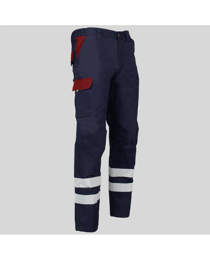PANTALON UNISEX MULTIBOLSILLOS ELASTICO ARCE COMBI + 2 BANDAS REFLECT. GARYS