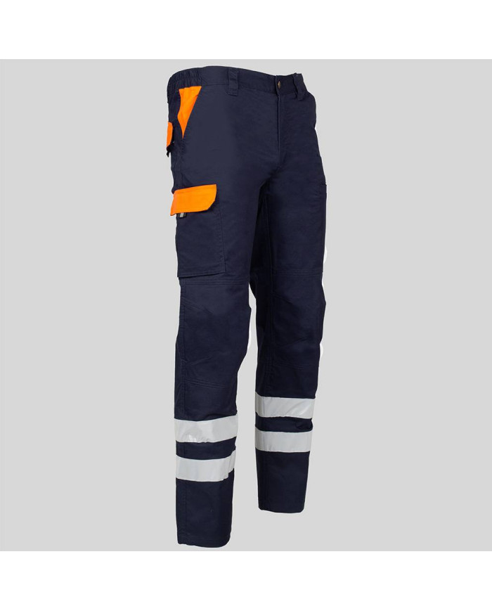 PANTALON UNISEX MULTIBOLSILLOS ELASTICO ARCE COMBI + 2 BANDAS REFLECT. GARYS