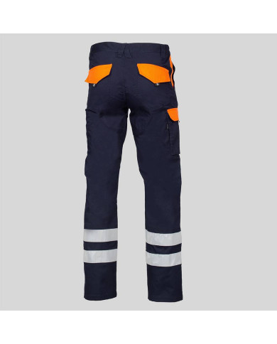 PANTALON UNISEX MULTIBOLSILLOS ELASTICO ARCE COMBI + 2 BANDAS REFLECT. GARYS