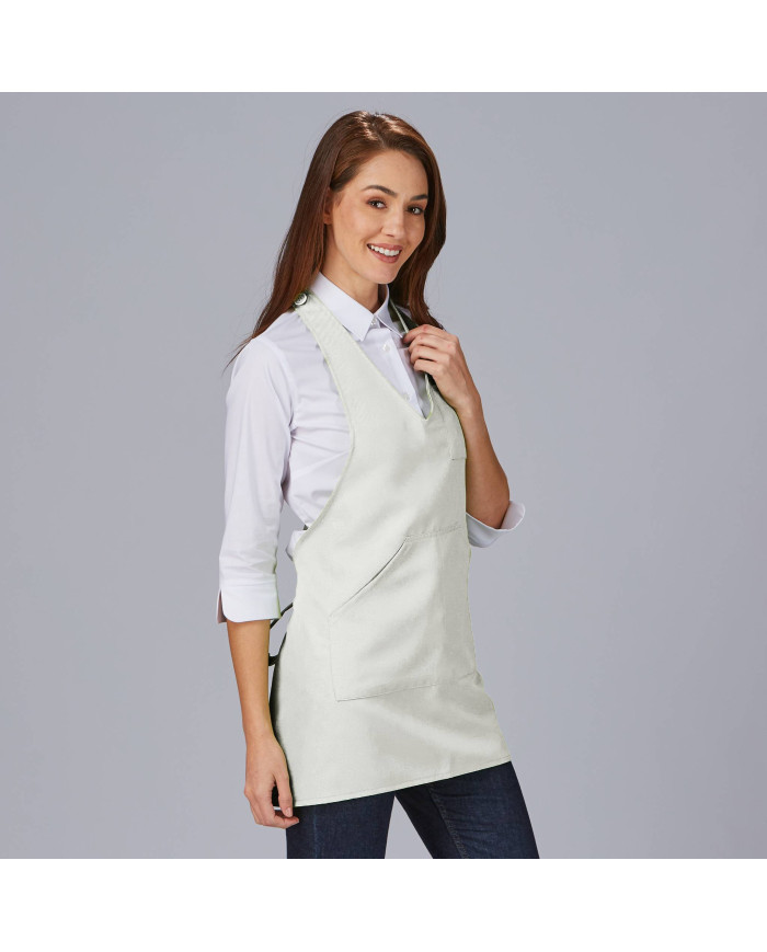 DELANTAL BISTRO ESCOTE PICO BOLSILLO CENTRO 80X65 CM GARYS