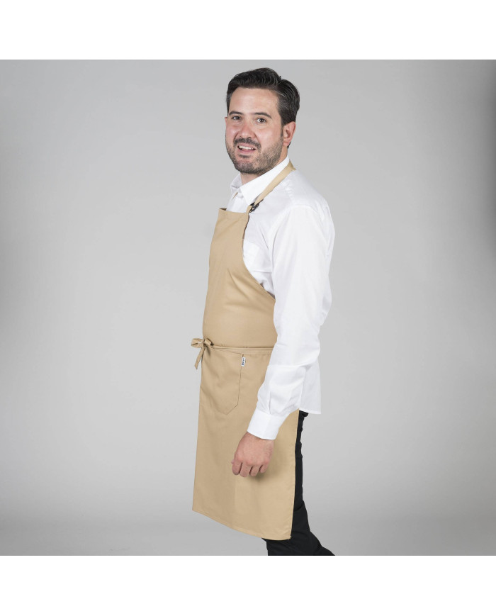 DELANTAL CON PETO Y BOLSILLO 90x75 CM SARGA GARYS