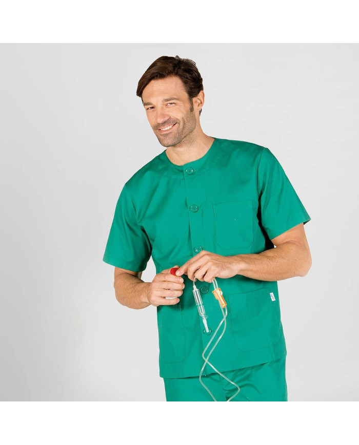 BLUSA SANITARIO UNISEX ABOTONADA COLORES GARYS