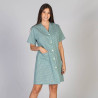 BATA MUJER M/C VICHY GARYS | Batas | Uniformes Limpieza