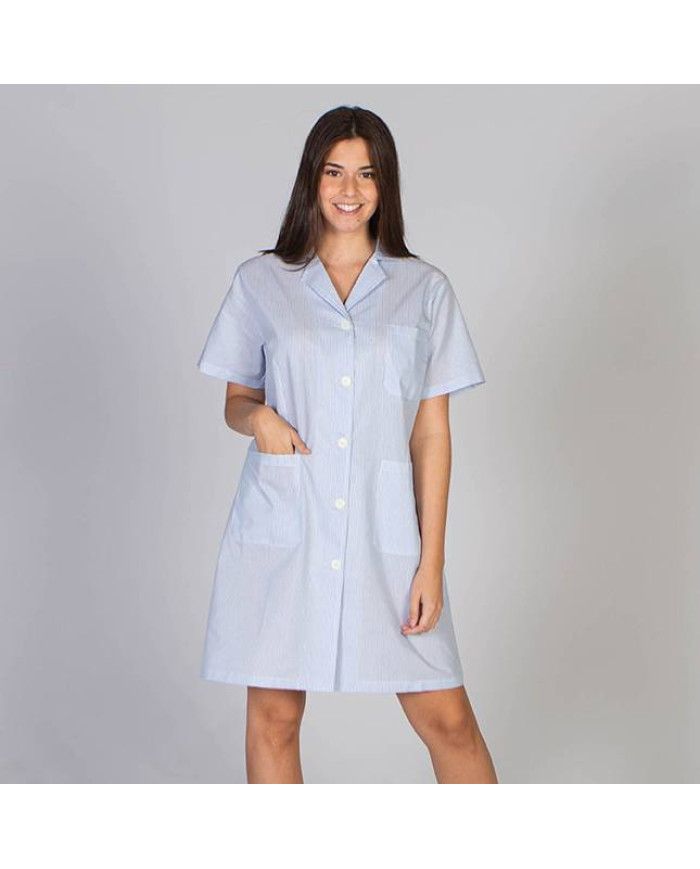 BATA MUJER M/C VICHY GARYS | Batas | Uniformes Limpieza