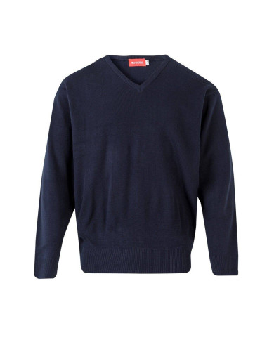 Jersey punto fino con cuello en pico VELILLA