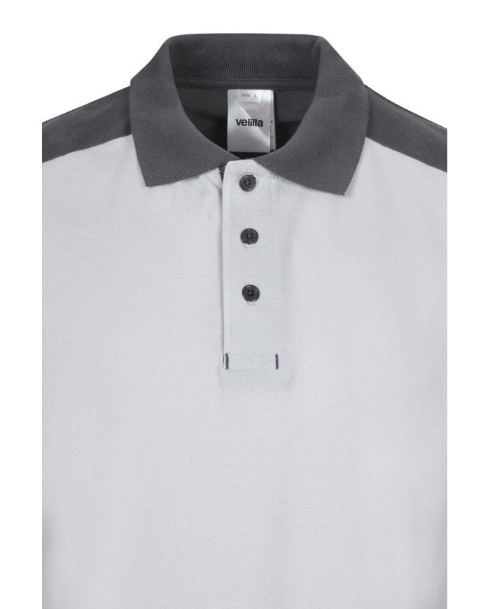 Polo stretch bicolor manga corta VELILLA