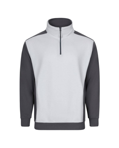 Sudadera bicolor con media cremallera VELILLA