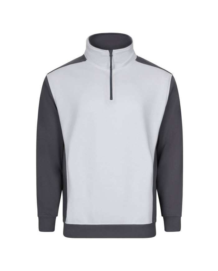 Sudadera bicolor con media cremallera VELILLA