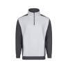 Sudadera bicolor con media cremallera VELILLA