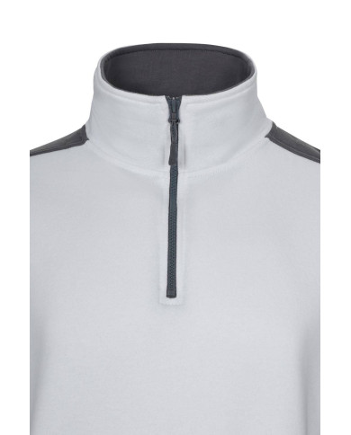 Sudadera bicolor con media cremallera VELILLA