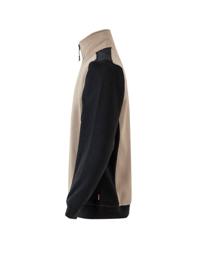 Sudadera bicolor con media cremallera VELILLA