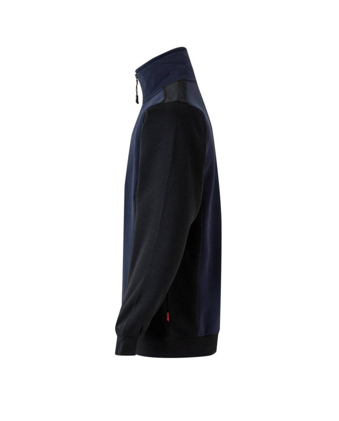 Sudadera bicolor con media cremallera VELILLA