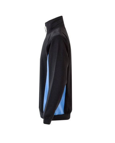 Sudadera bicolor con media cremallera VELILLA
