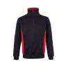 Sudadera bicolor con media cremallera VELILLA