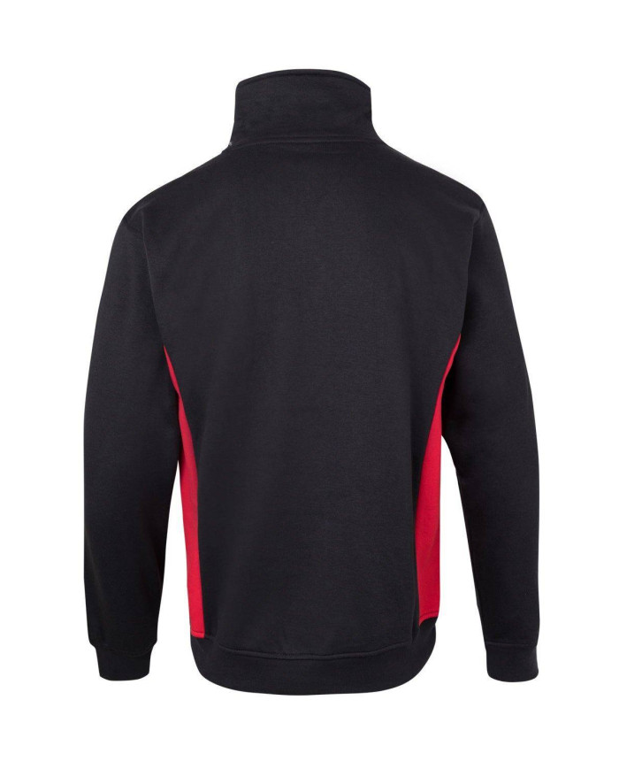Sudadera bicolor con media cremallera VELILLA
