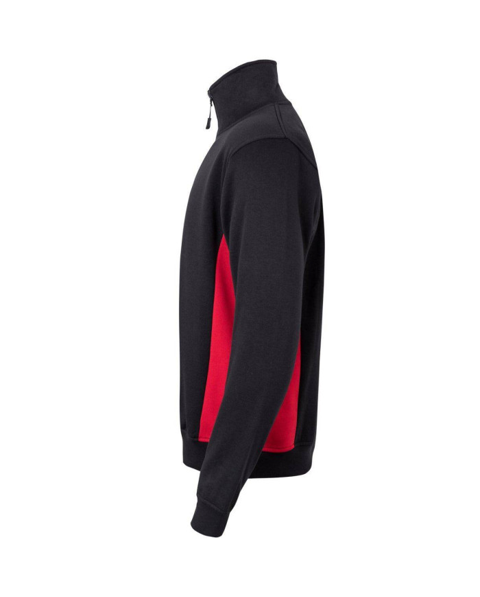 Sudadera bicolor con media cremallera VELILLA