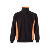 Sudadera bicolor con media cremallera VELILLA