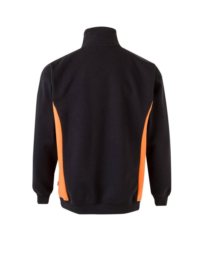 Sudadera bicolor con media cremallera VELILLA