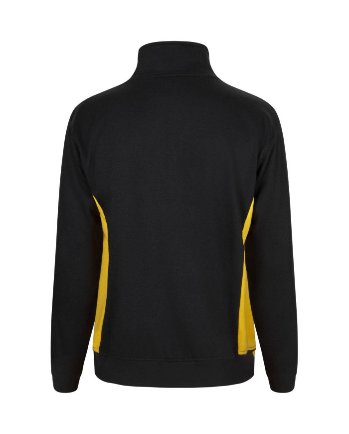 Sudadera bicolor con media cremallera VELILLA