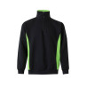 Sudadera bicolor con media cremallera VELILLA
