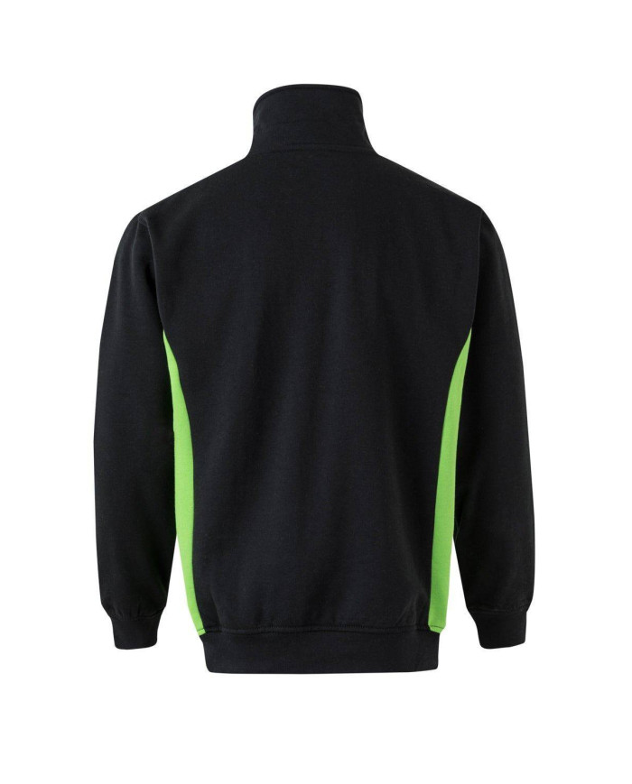 Sudadera bicolor con media cremallera VELILLA