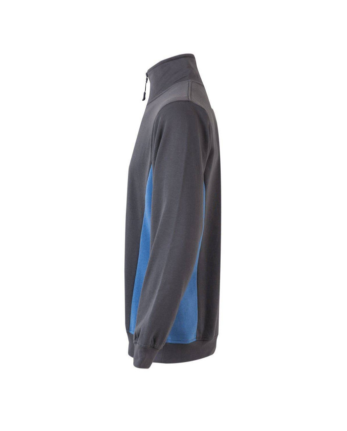 Sudadera bicolor con media cremallera VELILLA