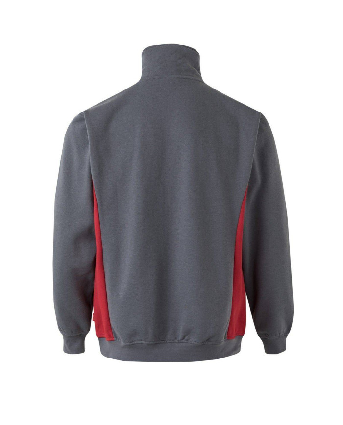 Sudadera bicolor con media cremallera VELILLA