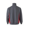 Sudadera bicolor con media cremallera VELILLA