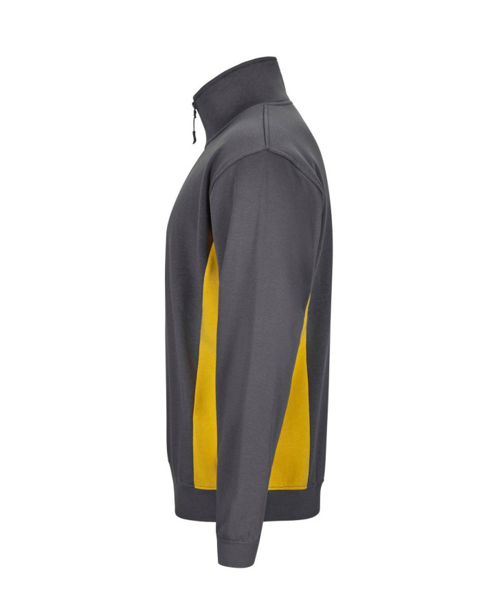 Sudadera bicolor con media cremallera VELILLA