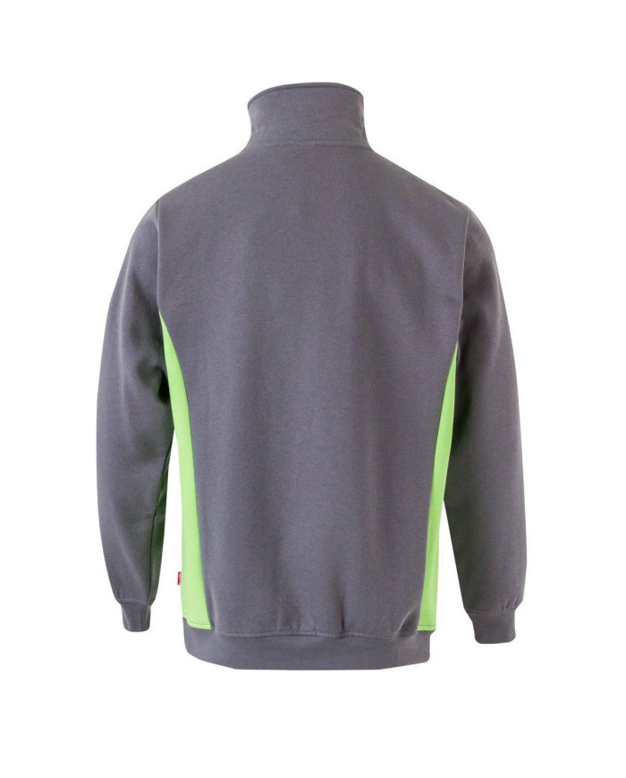 Sudadera bicolor con media cremallera VELILLA