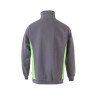 Sudadera bicolor con media cremallera VELILLA