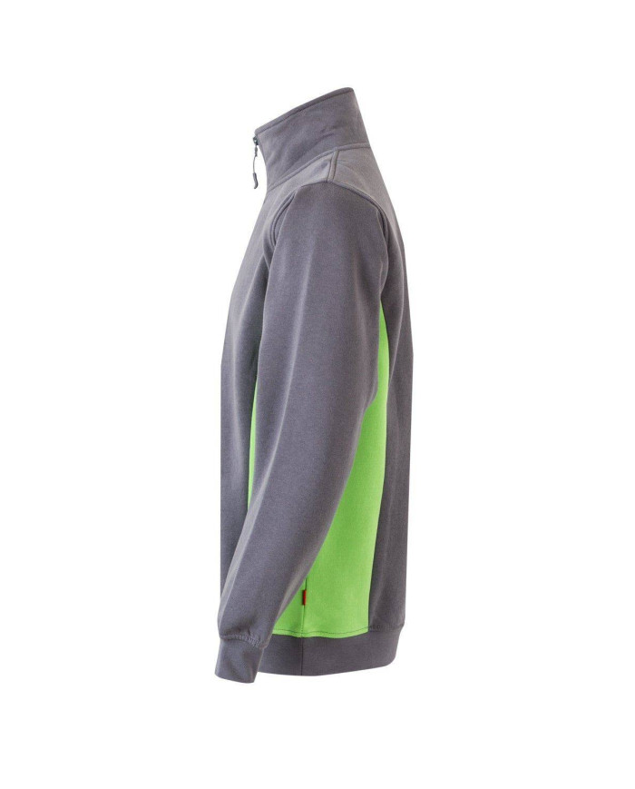 Sudadera bicolor con media cremallera VELILLA