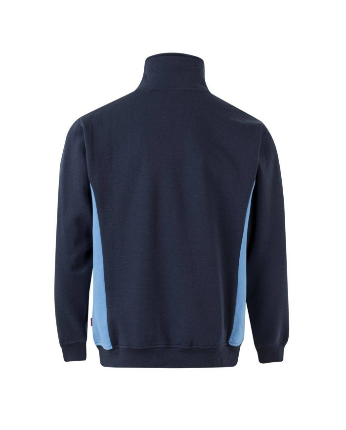 Sudadera bicolor con media cremallera VELILLA