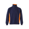 Sudadera bicolor con media cremallera VELILLA