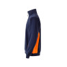Sudadera bicolor con media cremallera VELILLA
