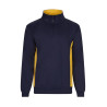 Sudadera bicolor con media cremallera VELILLA