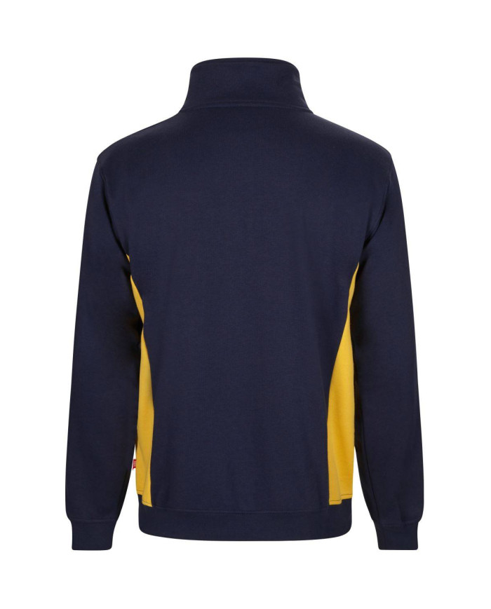 Sudadera bicolor con media cremallera VELILLA