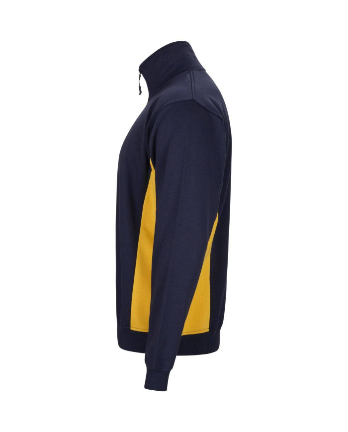 Sudadera bicolor con media cremallera VELILLA