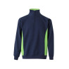 Sudadera bicolor con media cremallera VELILLA
