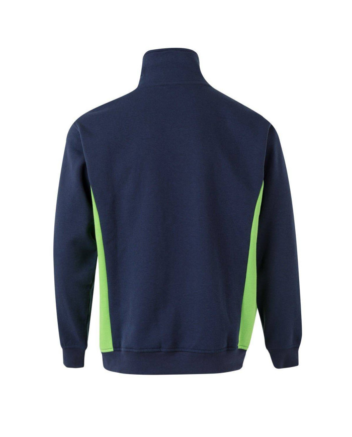 Sudadera bicolor con media cremallera VELILLA