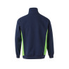 Sudadera bicolor con media cremallera VELILLA