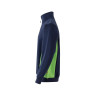 Sudadera bicolor con media cremallera VELILLA