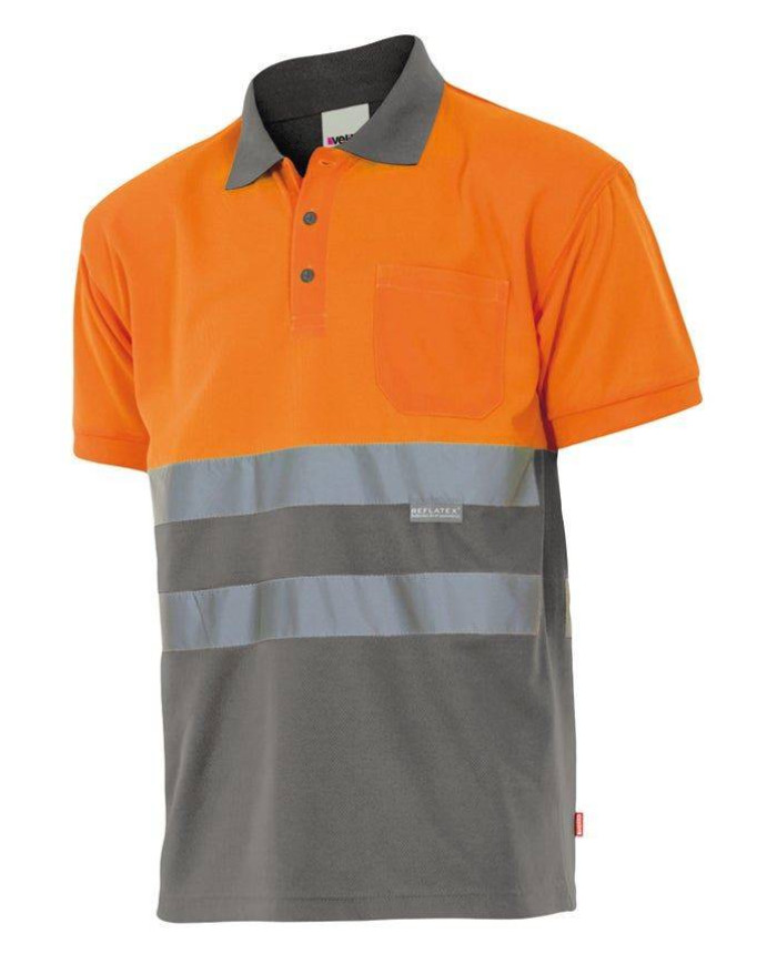 Polo bicolor manga corta VELILLA