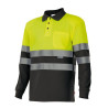 Polo bicolor manga larga VELILLA | POLOS | Uniformes ALTA