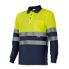Polo bicolor manga larga VELILLA | POLOS | Uniformes ALTA