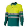 Polo bicolor manga larga VELILLA | POLOS | Uniformes ALTA