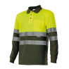 Polo bicolor manga larga VELILLA | POLOS | Uniformes ALTA